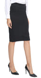 Urban CoCo Women's Elastic Waist Stretch Bodycon Midi Pencil Skirt