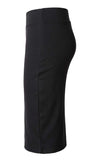 Urban CoCo Women's Elastic Waist Stretch Bodycon Midi Pencil Skirt
